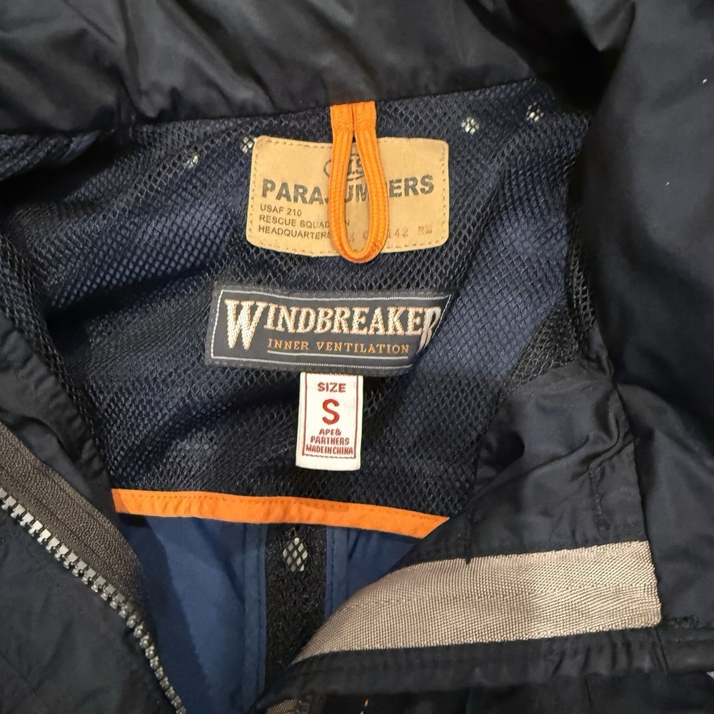 PARAJUMPERS WINDBREAKER Jacket Small Navy Color - Picture 5 of 16